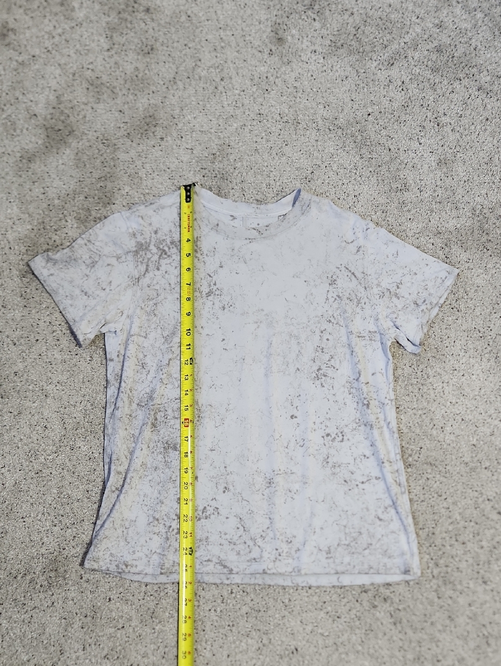 Lululemon All Yours Cotton T-Shirt Cirrus Wash White Opal Raw Linen Rover S/4 - Picture 8 of 8